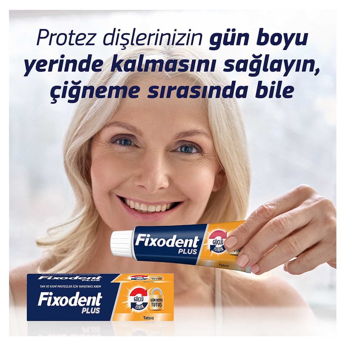  FIXODENT FIXODENT Fixodent Plus Güçlü Isırık Protez Yapıştırıcı 40 g  1 of 11 