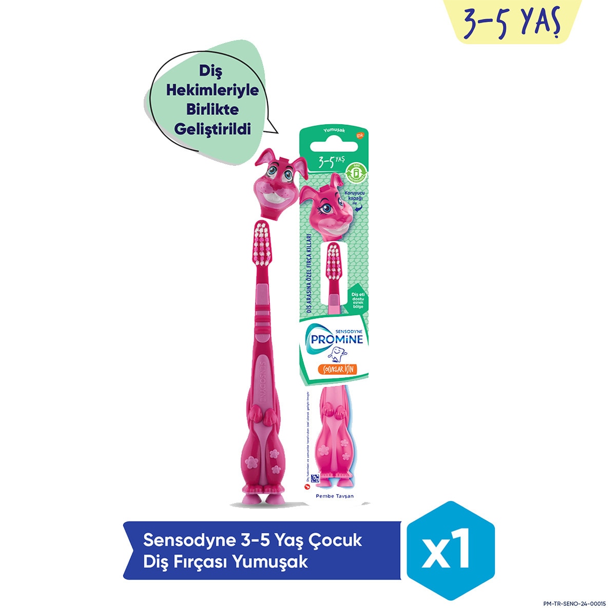  SENSODYNE SENSODYNE Sensodyne Promine Çocuk Diş Fırçası 3-5 Yaş Tavşan  1 of 8 