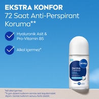 Nivea Derma Control Defend Hyaluronik Asit, Pro-Vitamin B5 72 Saat Kadın Roll On 50 ml