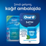 ORAL-B ORAL-B Oral-B Satin Tape Parafinli Nane 50 m 1 of 9
