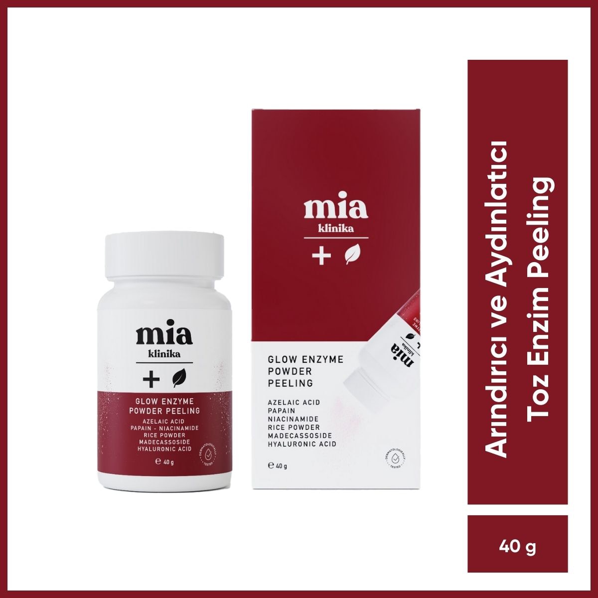 MIA KLINIKA MIA KLINIKA Mia Klinika Arındırıcı ve Aydınlatıcı Toz Enzim Peeling 40 g 1 of 5