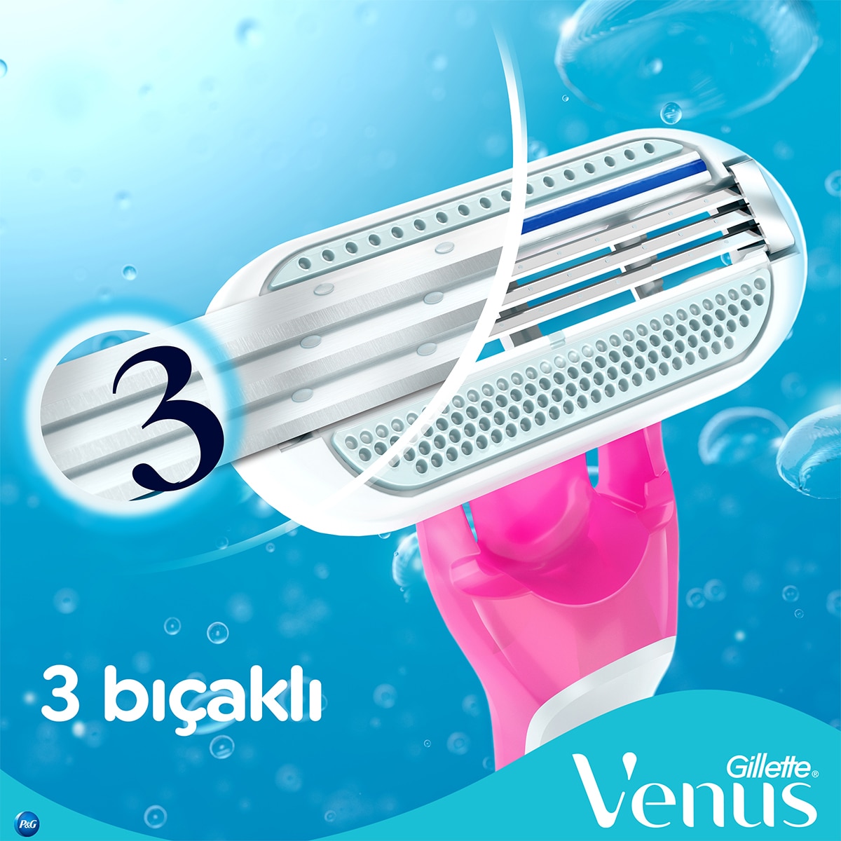 GILLETTE VENUS EXC. GILLETTE VENUS EXC. Gillette Venus Tropical Kullan At Tıraş Bıçağı 3 Adet 1 of 6