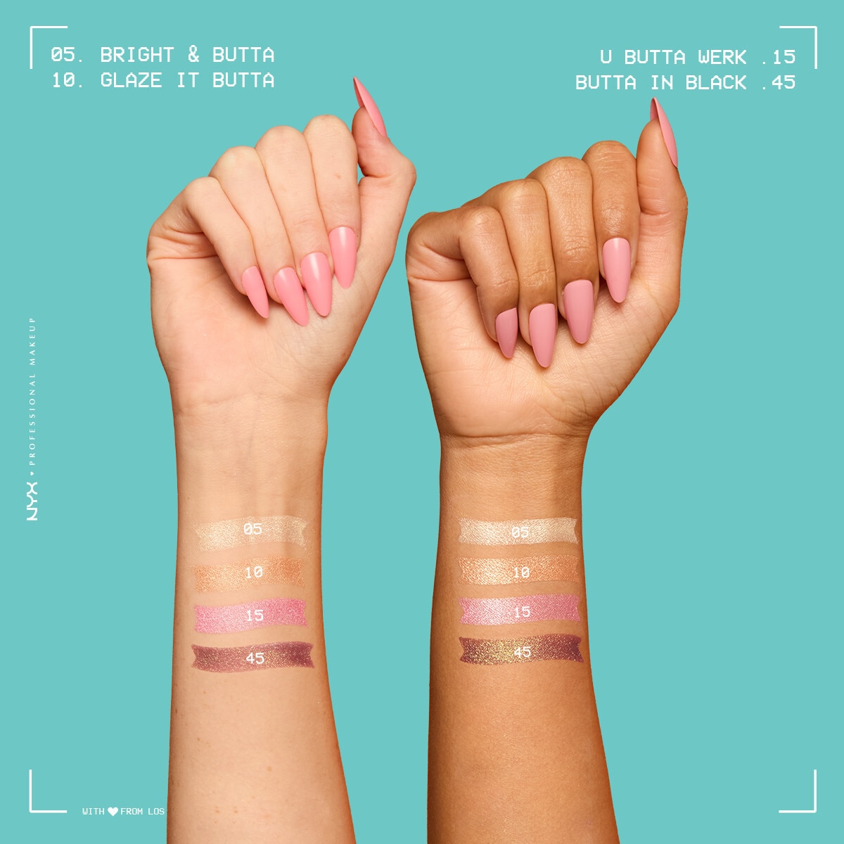  NYX NYX Nyx Professional Makeup Buttermelt Highlighter Kremsi Pudra Aydınlatıcı 05 Bright And Butta  1 of 8 