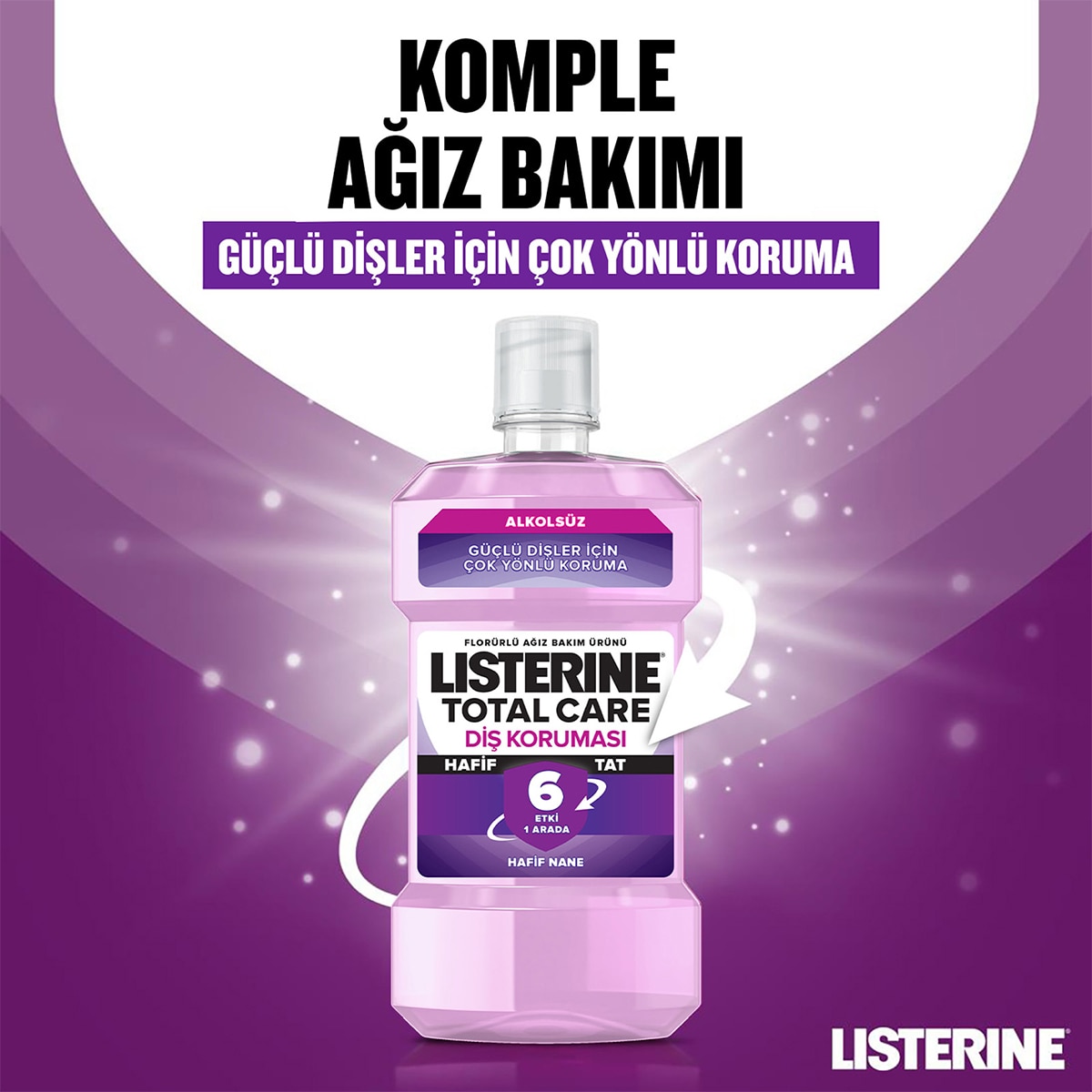  LISTERINE LISTERINE Listerine 6 Etki 1 Arada Zero Ağız Suyu 500 ml  1 of 5 