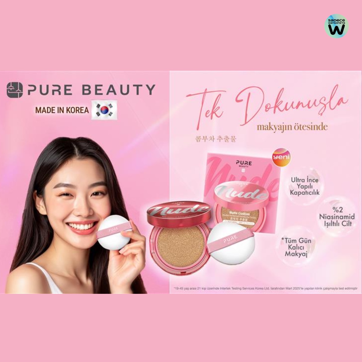  PURE BEAUTY PURE BEAUTY Pure Beauty Cushion Krem Natural 12 g  1 of 4 
