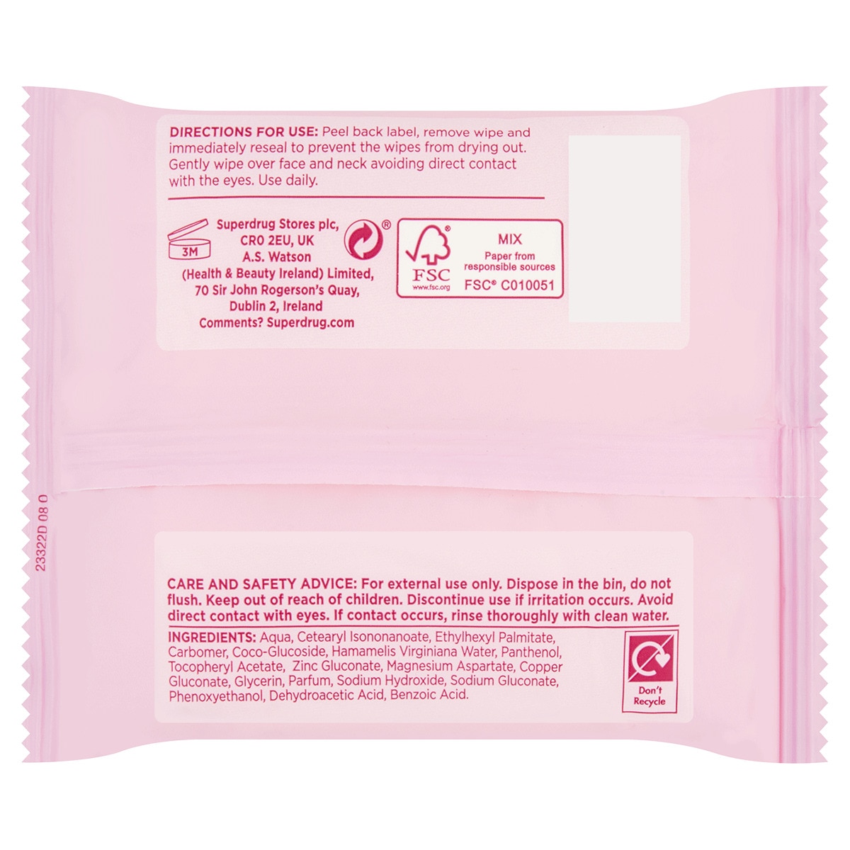  SUPERDRUG SUPERDRUG Superdrug Facial Cleansing Wipes Normal Skin 25 Adet  1 of 2 