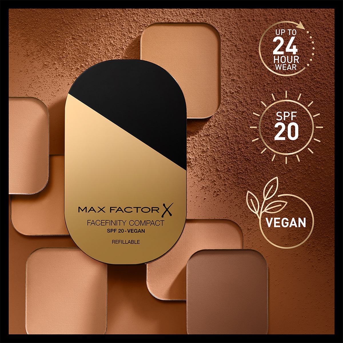  MAX FACTOR MAX FACTOR Max Factor Facefinity Compact Fondöten Refill 01 Porcelain  1 of 3 