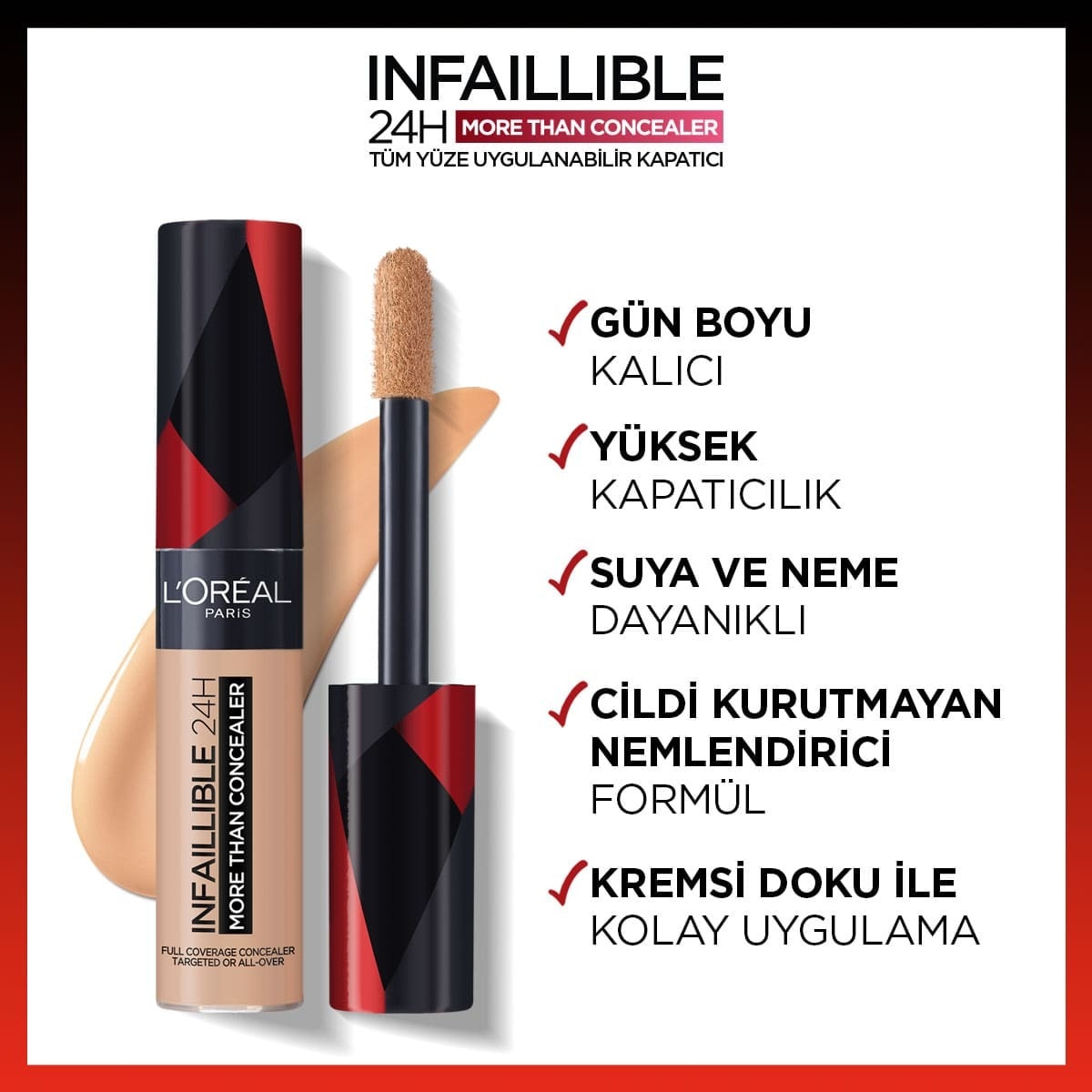 LOREAL PARIS LOREAL PARIS L'Oreal Paris Infaillible 24H Kapatıcı 327 Cashmere 1 of 5