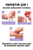  KISS IMPRESS Kiss Impress Color Kendinden Yapışkanlı Takma Tırnak Kısa Bordo 014  1 of 4 