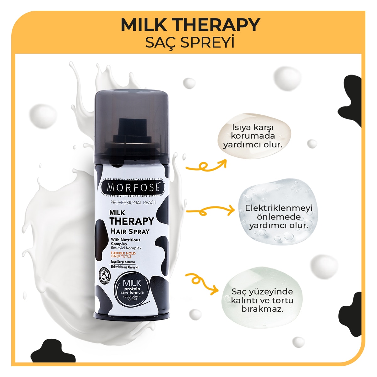  MORFOSE MORFOSE Morfose Milk Therapy Saç Spreyi 75 ml  1 of 5 