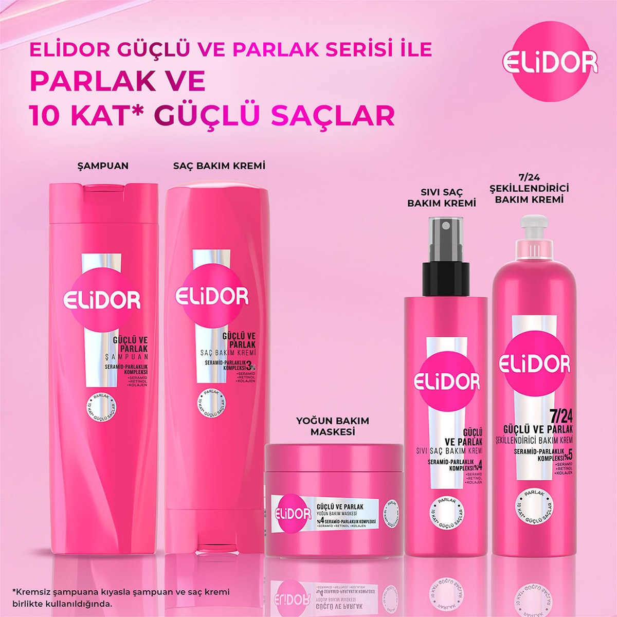  ELİDOR ELİDOR Elidor 7/24 Şekillendirici Saç Bakım Kremi Güçlü ve Parlak Kuru ve Mat Saçlar 240 ml  1 of 9 