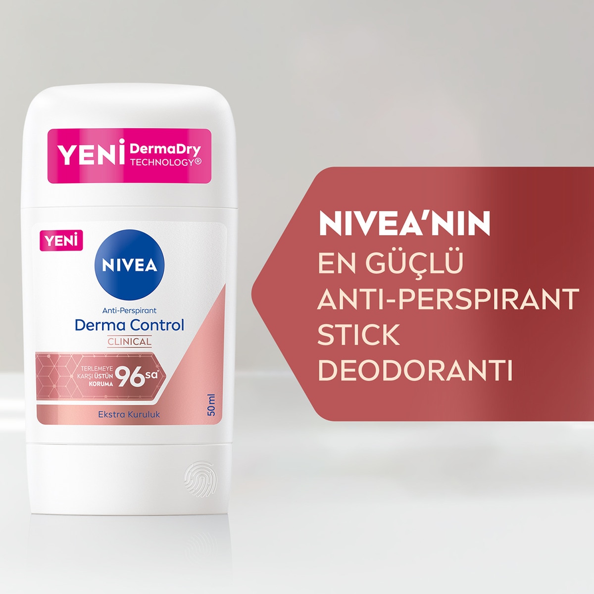 NIVEA DEO NIVEA DEO Nivea Kadın Stick Deodorant Derma Control Clinical 50 ml C Vitamini ile Koltuk Altı Kararma Karşıtı 1 of 7