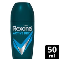  REXONA REXONA Rexona Üstün Koruma Erkek Roll On Deodorant Active Dry 72 Saat Kesintisiz Koruma 50 ml  