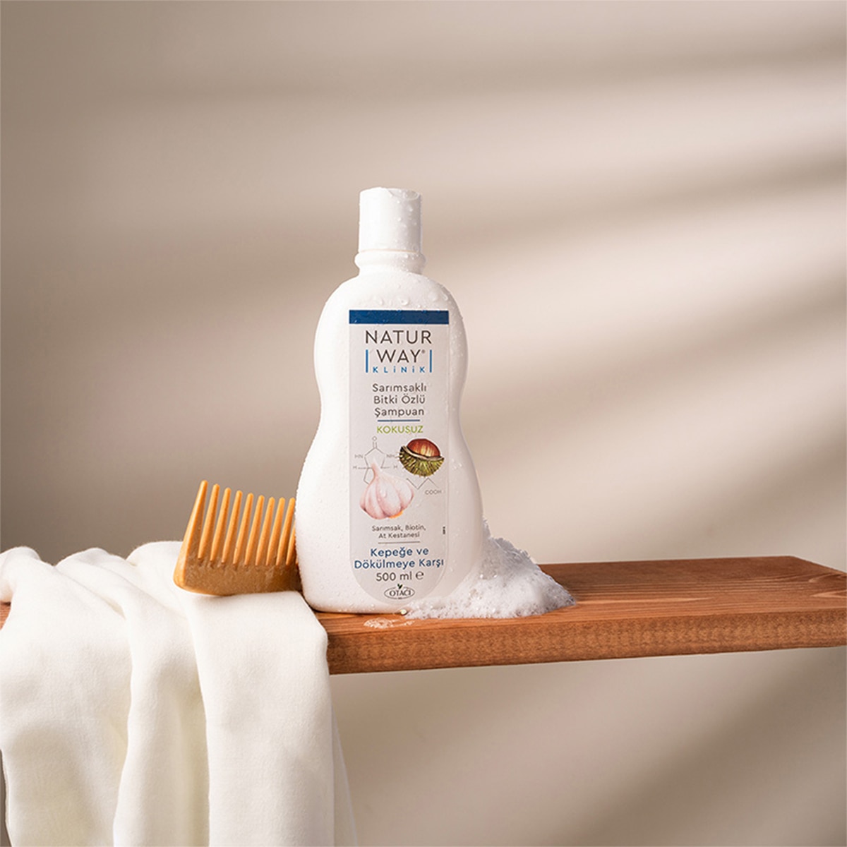 NATURWAY NATURWAY Naturway Şampuan Sarımsak Özlü Dökülme ve Kepek Karşıtı 500 ml 1 of 5