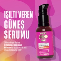 Short Story TIME TO SHINE DEAR! C Vitaminli Işıltı Veren SPF50+ Güneş Serumu 30 ml