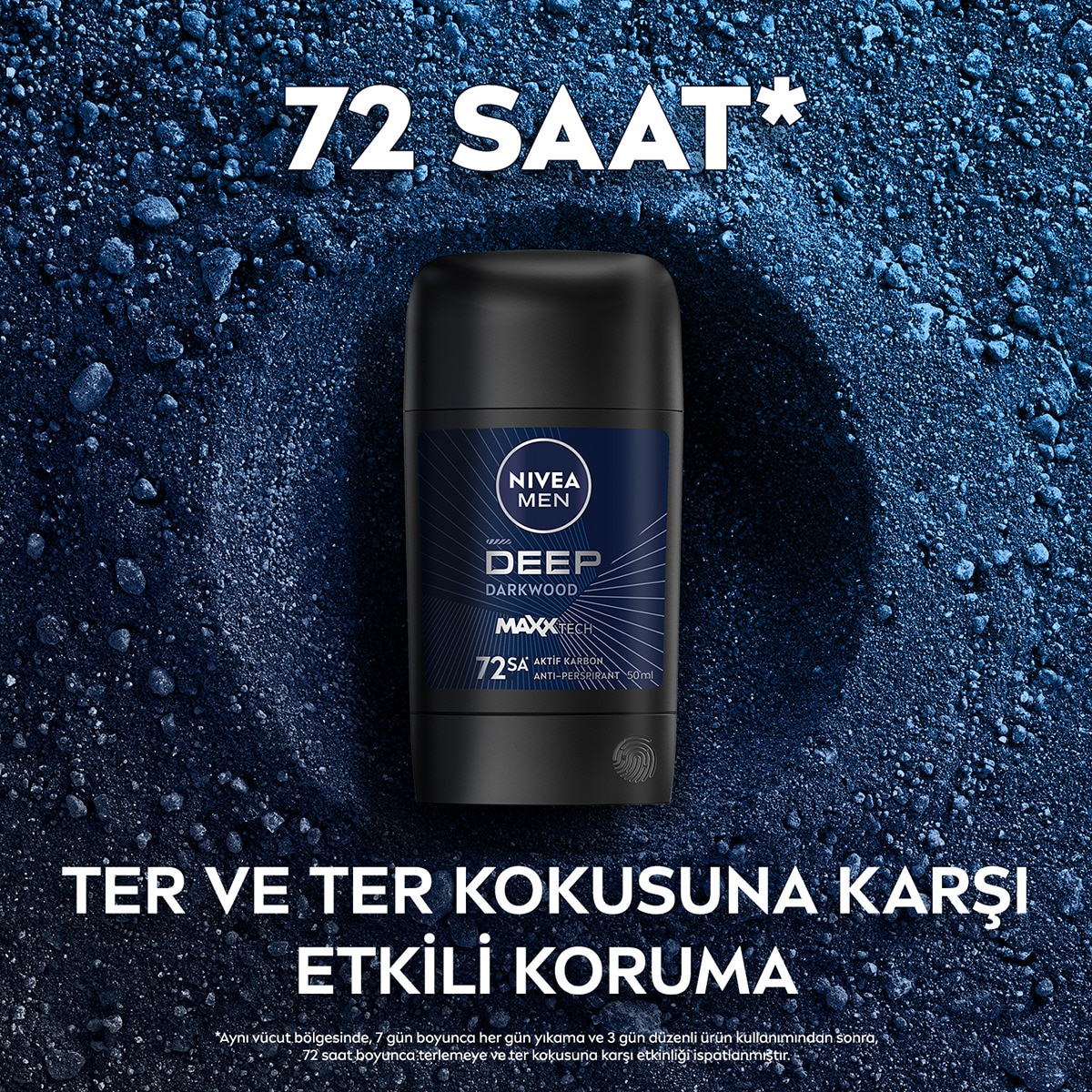  NIVEA DEO NIVEA DEO NIVEA MEN Erkek Stick Deodorant Deep Dimension Aktif Karbon 50 ml  1 of 6 