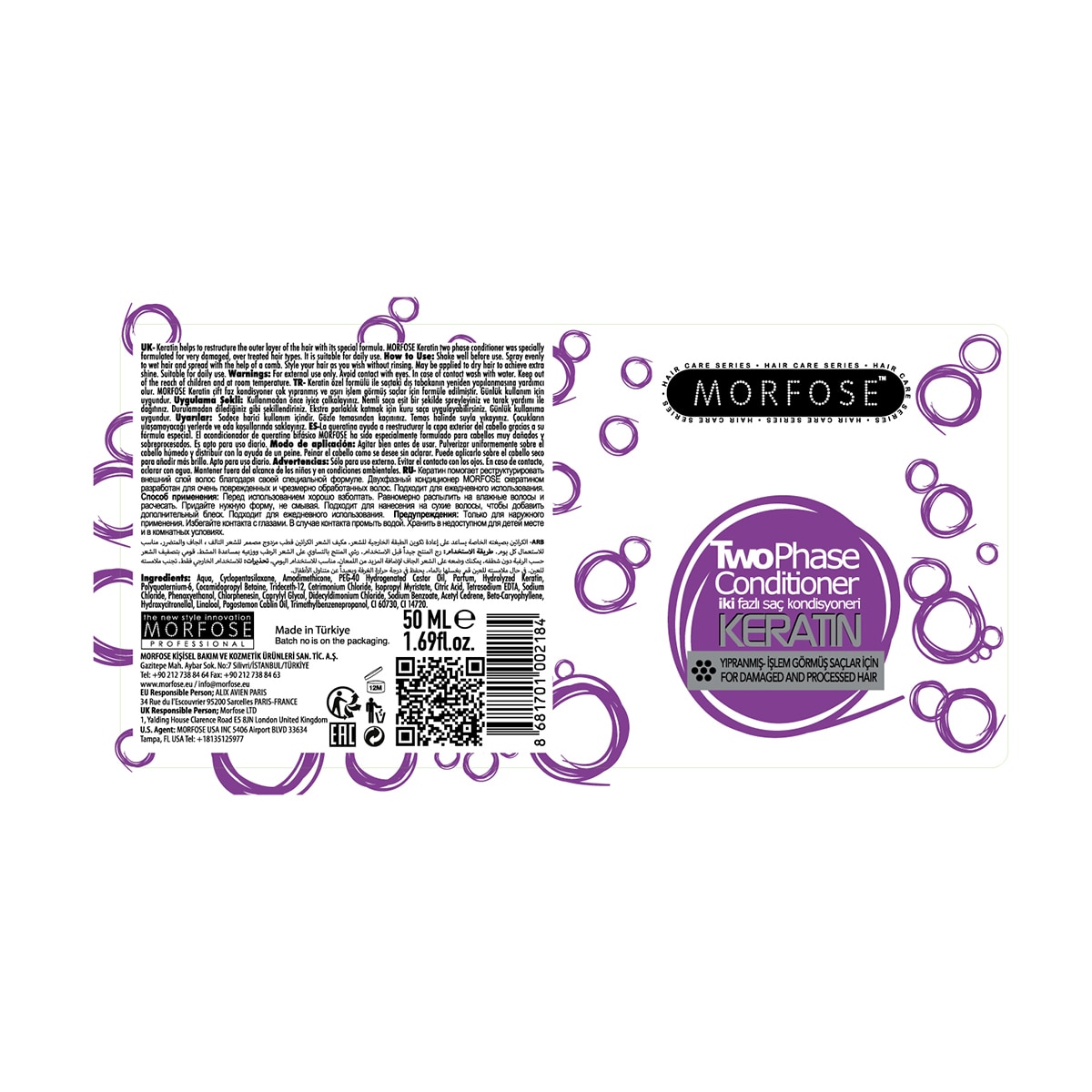  MORFOSE MORFOSE Morfose Keratin Çift Fazlı Fön Suyu Seyahat Boy 50 ml  1 of 5 