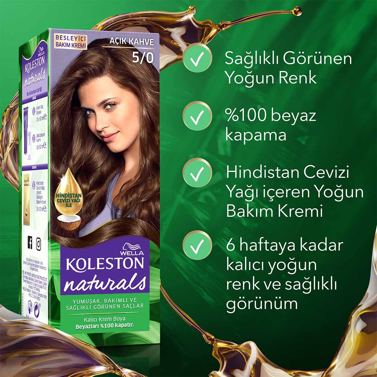 KOLESTON NATURALS KOLESTON NATURALS Wella Koleston Naturals Saç Boyası 5/0 1 of 7