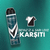  REXONA REXONA Rexona Men Erkek Sprey Deodorant Invisible Black & White 72 Saat Kesintisiz Üstün Koruma 150 ml  1 of 9 
