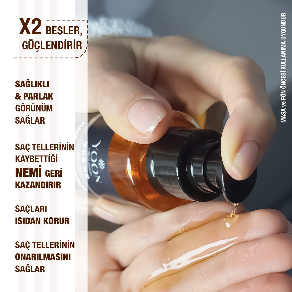  YOON YOON Yoon Güçlendirici Saç Serumu 100 ml  1 of 6 