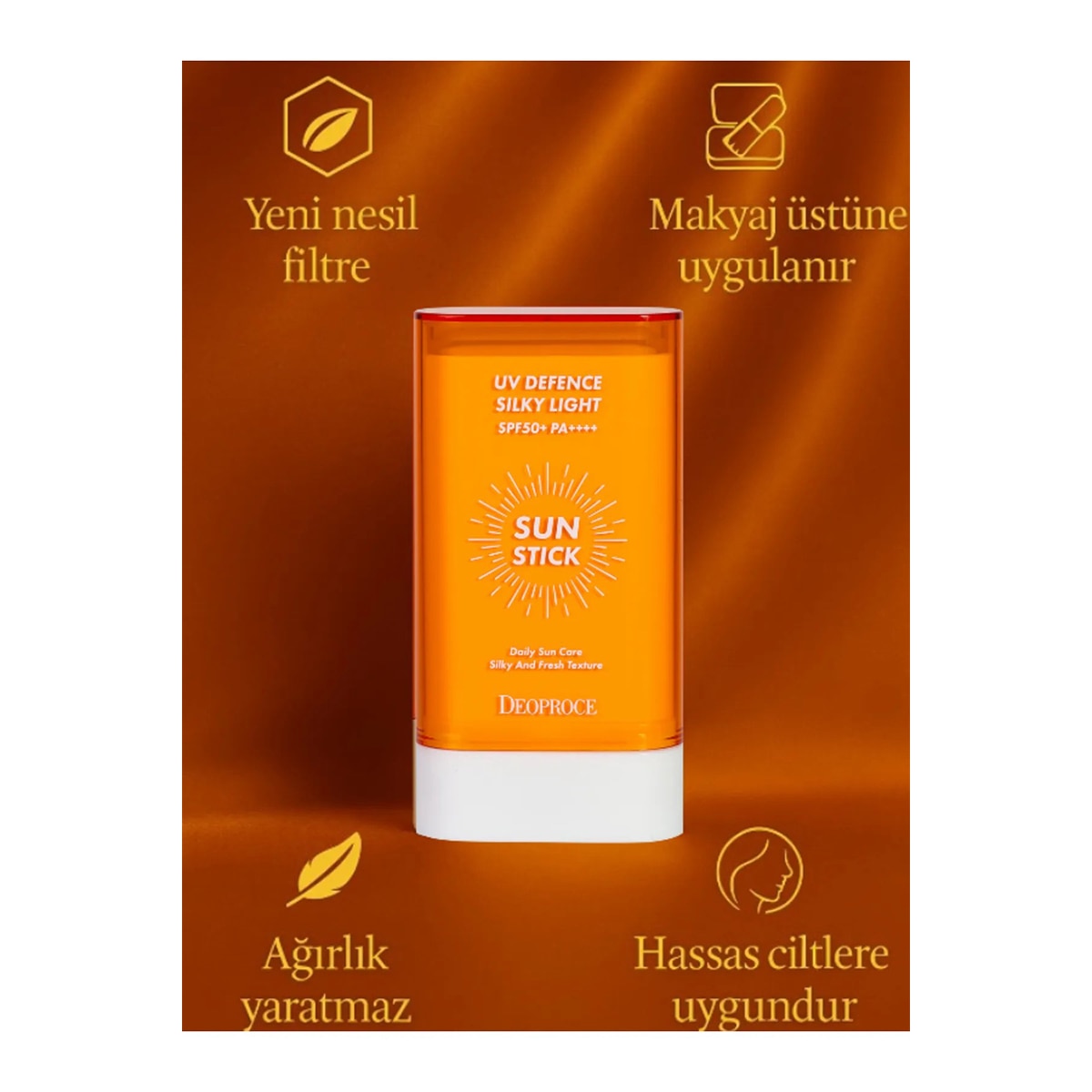  DEOPROCE KOREA DEOPROCE KOREA Deoproce Korea UV Yüz Stick Güneş Koruyucu Hafif SPF50+ PA++++ 18 g  1 of 6 