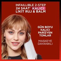 L'Oreal Paris Infaillible 2 Step 24 Saat Kalıcı Likit Ruj & Balm 801 Toujours Toffee