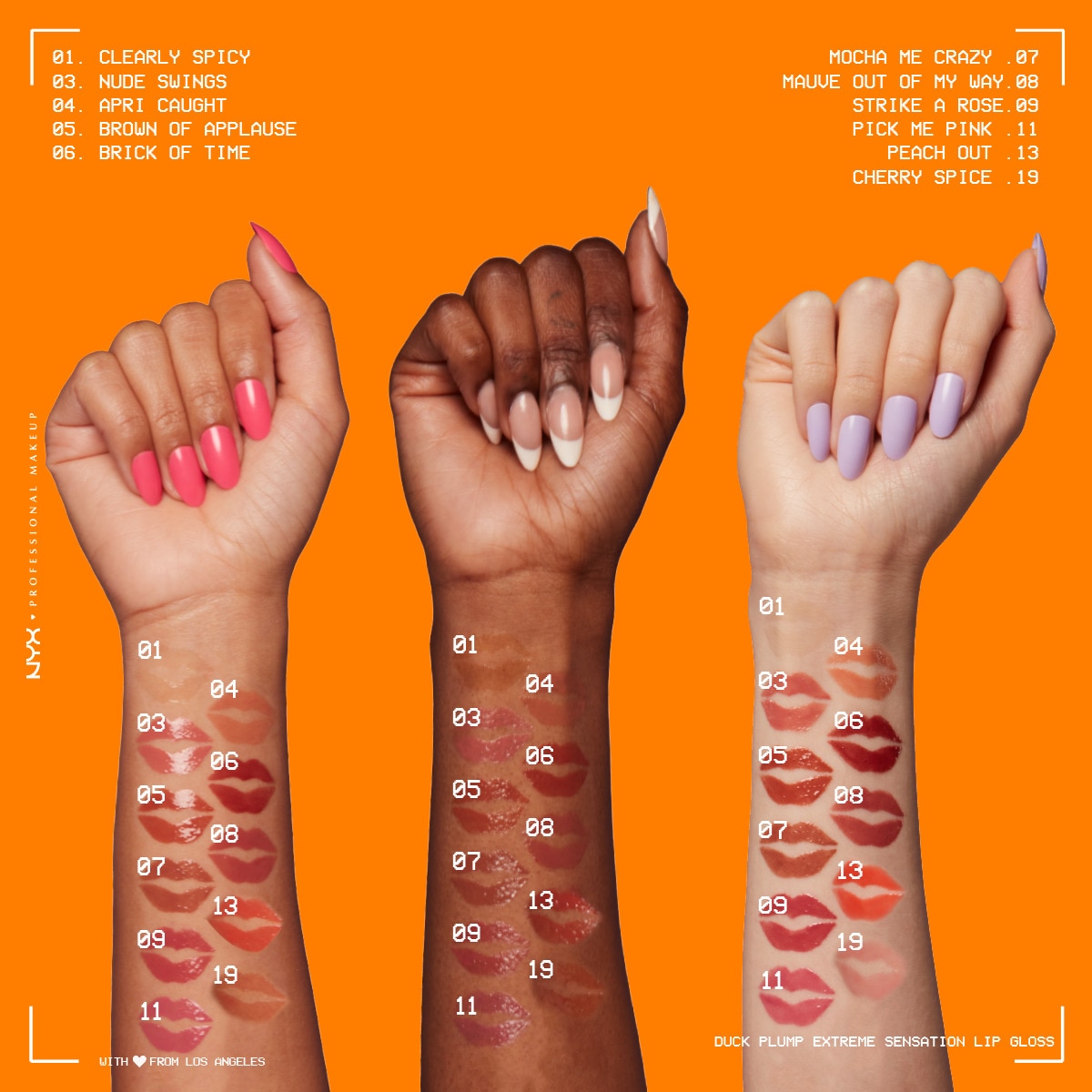  NYX NYX Nyx Professional Makeup Duck Plump Dolgun Görünüm Veren Dudak Parlatıcısı 01 Clearly Spicy  1 of 7 