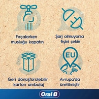 Oral-B Şarjlı/Elektrikli Diş Fırçası Vitality Pro 2'li Siyah&Lila Avantaj Paketi