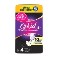  ORKID ORKID Orkid Platinum Dörtlü Hijyenik Ped Gece Ekstra 16'lı  1 of 1 