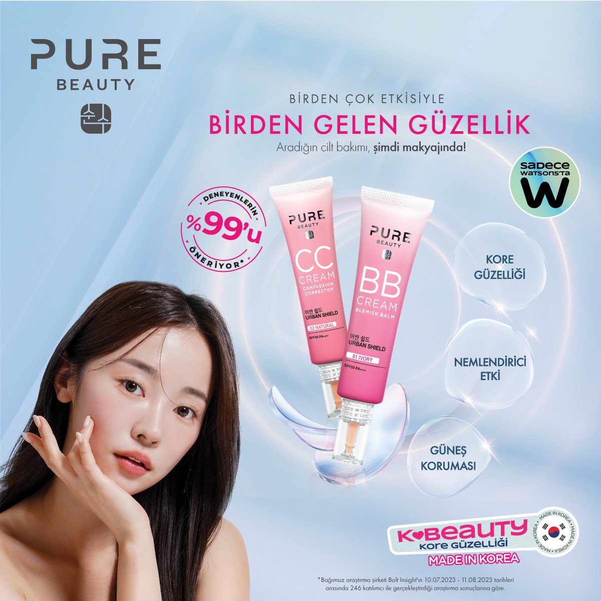  PURE BEAUTY PURE BEAUTY Pure Beauty CC Krem Spf50 Pa+++ Natural 30 ml  1 of 4 