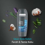  DOVE DOVE Dove +Care Advanced Clean Comfort 72 Saat Koruma Antiperspirant Erkek Roll-On 50 ml  1 of 10 