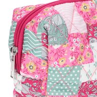  MIINE MIINE Miine Makyaj Çantası Kapitone Büyük Patchwork Pembe  1 of 3 