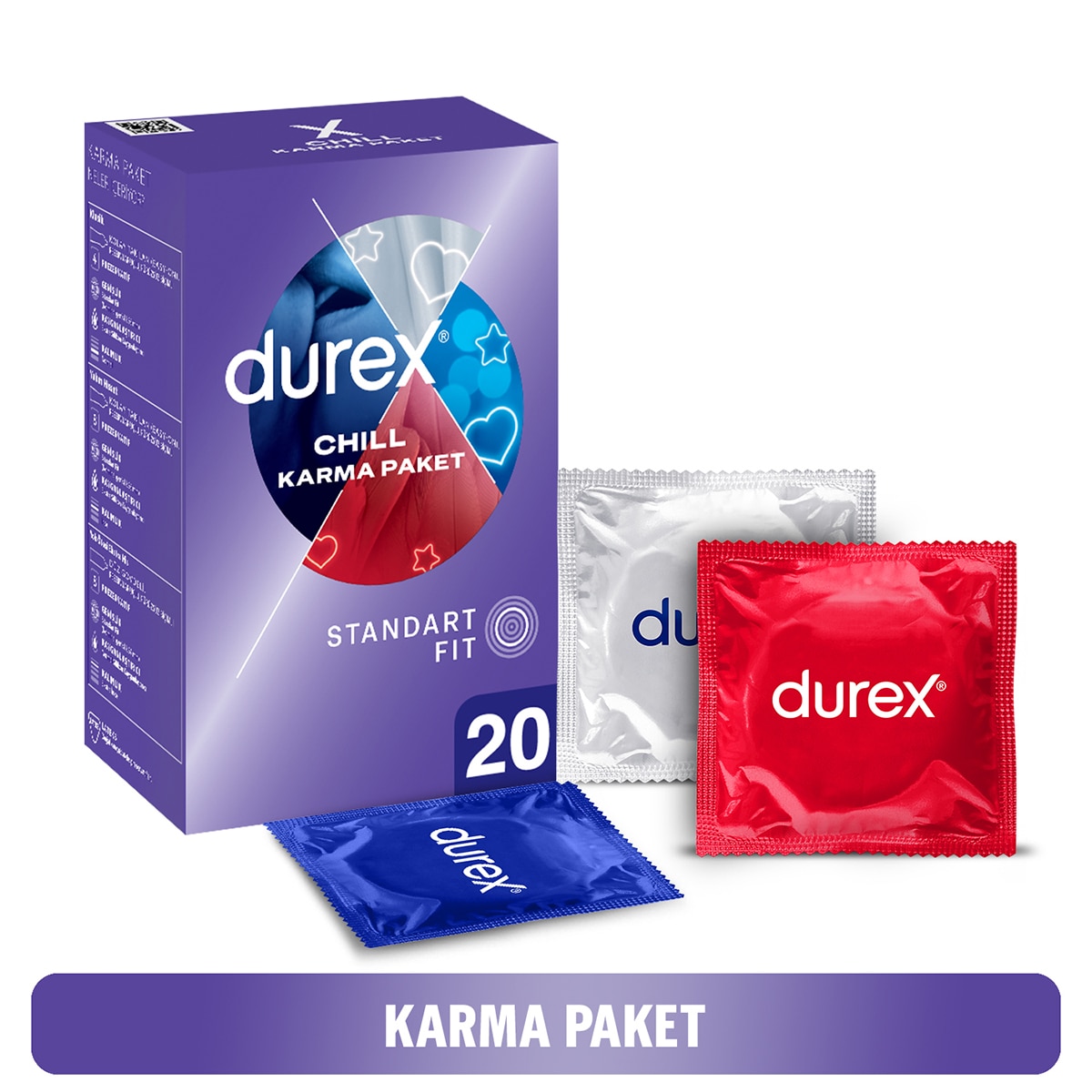  DUREX DUREX Durex Chill Karma Paket Prezervatif 20'li  1 of 7 