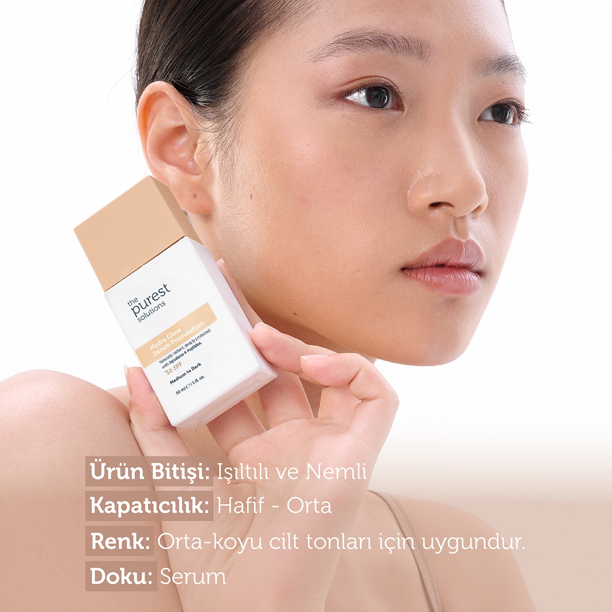 THE PUREST SOLUTIONS THE PUREST SOLUTIONS EXC. The Purest Solutions Hydra Serum Fondöten Medium 30 ml 1 of 9
