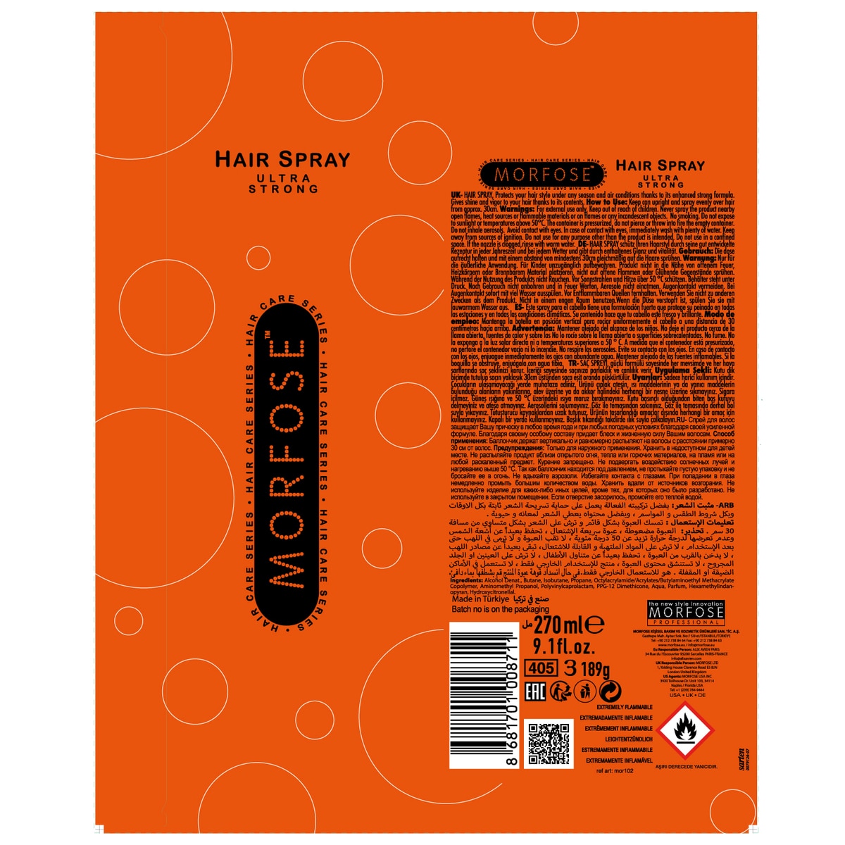  undefined MORFOSE EXC. Morfose Ultra Strong Saç Spreyi 270 ml  1 of 5 