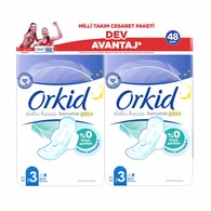 Orkid Ekstra Hassas Cesaret Paketi Gece 48'li