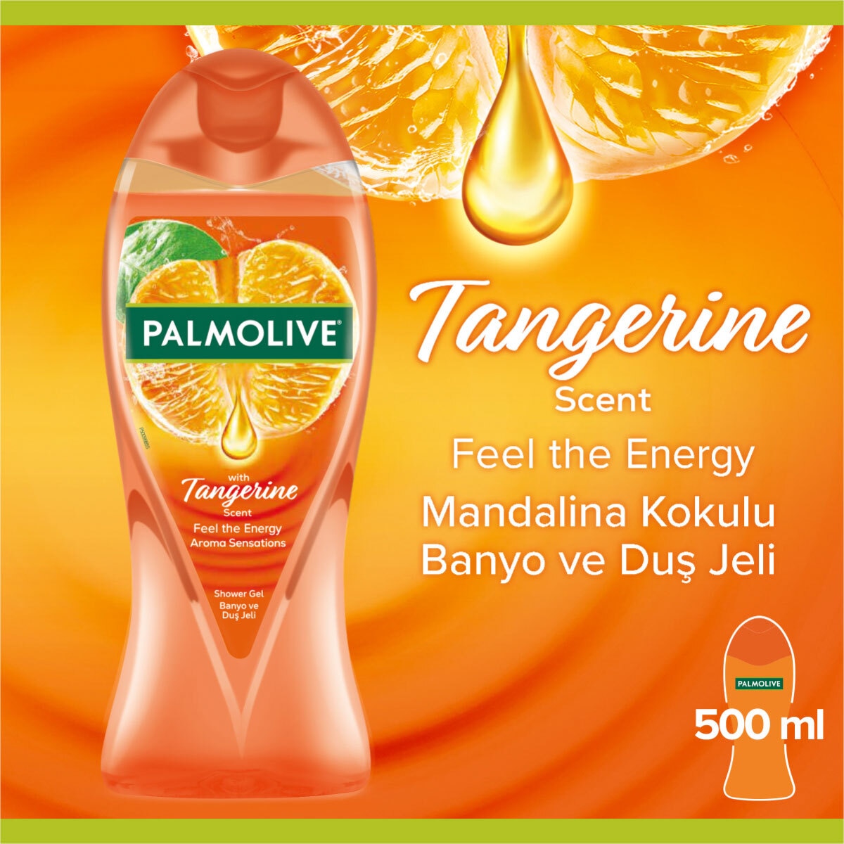  PALMOLIVE PALMOLIVE Palmolive Aroma Sensations Tangerine Duş Jeli 500ml  1 of 11 