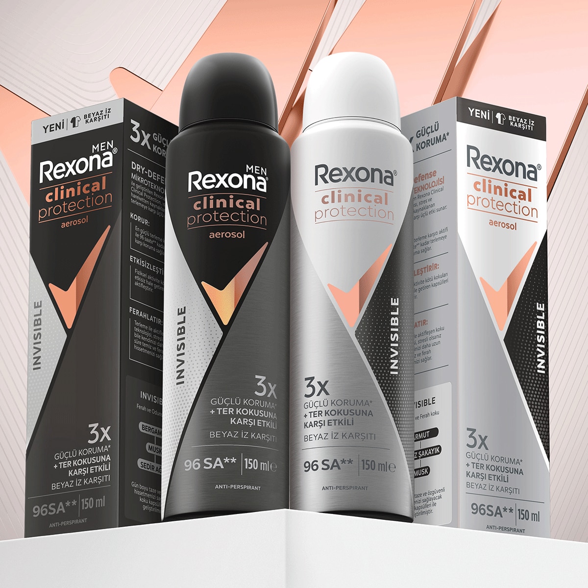 REXONA REXONA Rexona Clinical Invisible Deodorant 150 ml 1 of 9