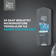 DOVE MEN DOVE MEN Dove Men +Care Clean Comfort Duş Jeli 400 ml 1 of 11
