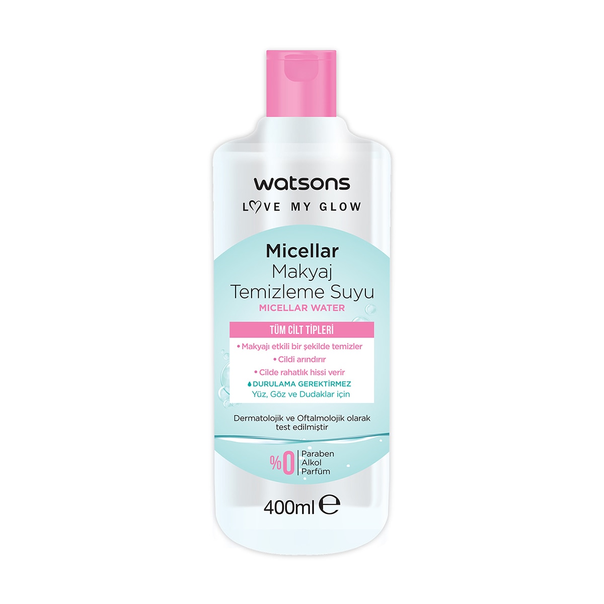 WATSONS WATSONS Watsons Micellar Makyaj Temizleme Suyu 400 ml  1 of 3