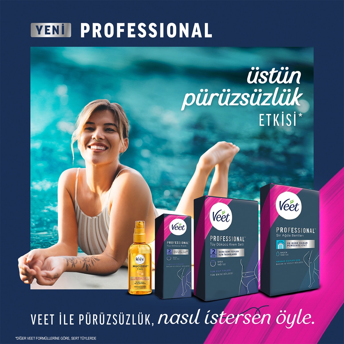  VEET VEET Veet Professional Bikini Bölgesi Özel Tüy Dökücü Krem Seti 50ml + 50ml  1 of 7 
