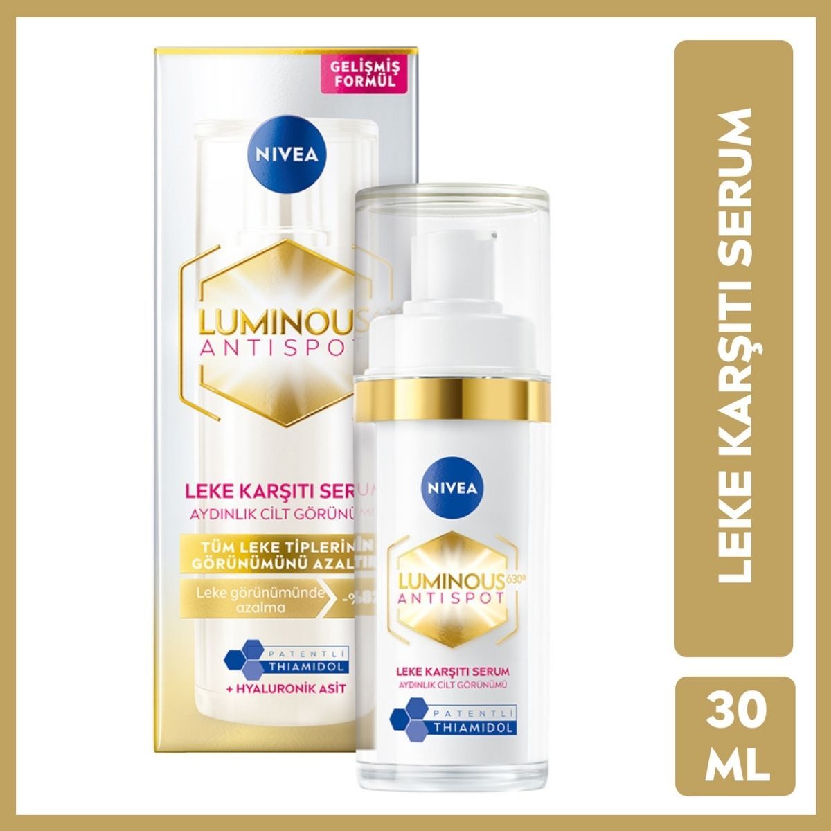 NIVEA VISAGE NIVEA VISAGE Nivea Luminous630 Leke Karşıtı Aydınlatıcı Cilt Bakım Serumu 30 ml 1 of 6