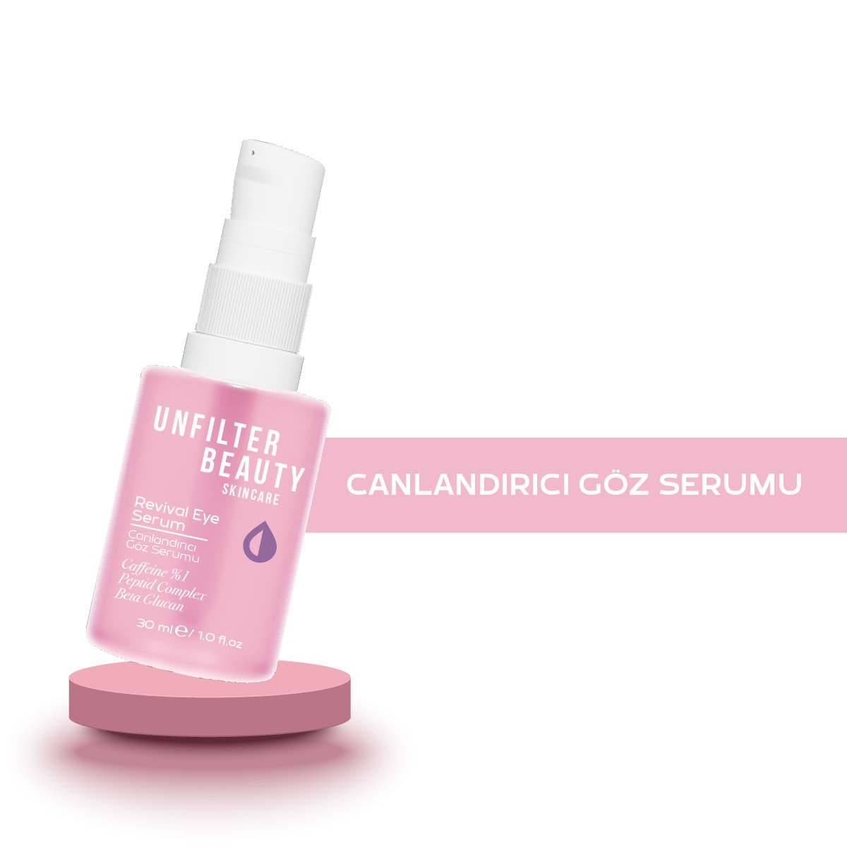  UNFILTER UNFILTER BEAUTY Unfilter Beauty Canlandırıcı Göz Serumu 30 ml  1 of 5 