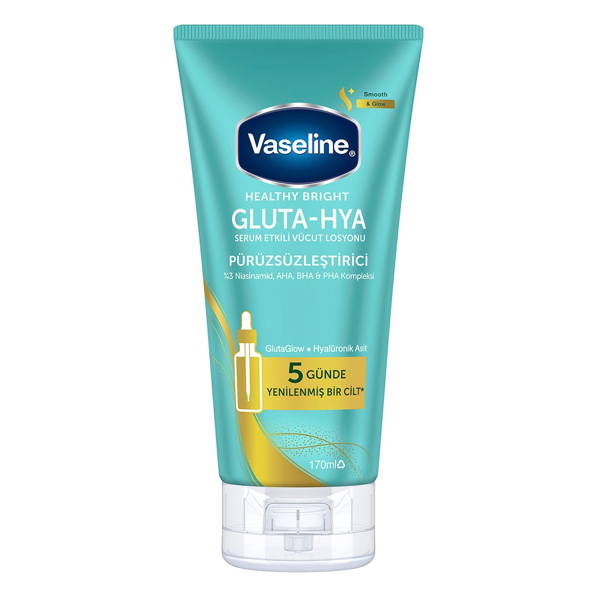  VASELINE VASELINE Vaseline Gluta-Hya Serum Etkili Vücut Losyonu Pürüzsüzleştirici 170 ml  1 of 7 