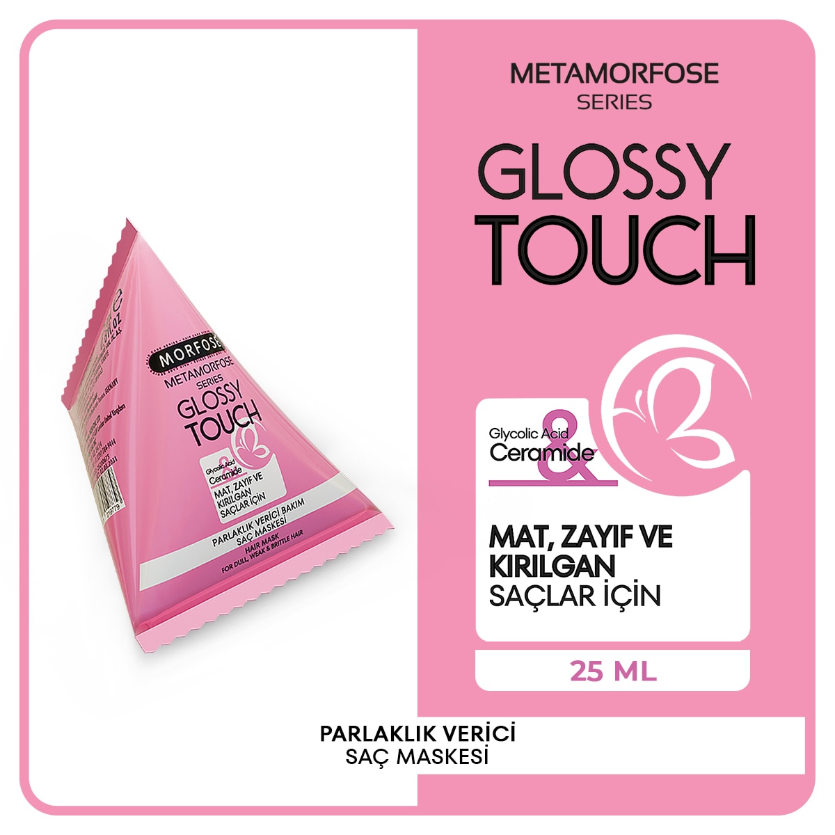 undefined MORFOSE EXC. Morfose Saç Maskesi Üçgen Metamorfose Parlak 25 ml 1 of 8