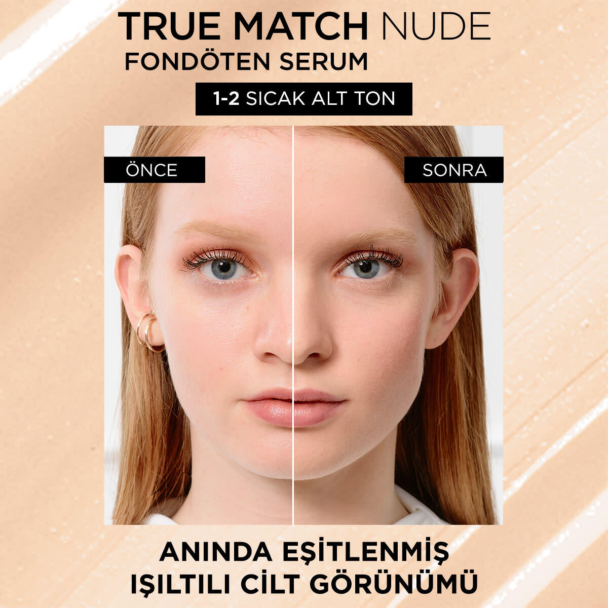 LOREAL PARIS LOREAL PARIS L'Oréal Paris True Match Nude Fondöten Serum 1-2 Rosy Light 1 of 5