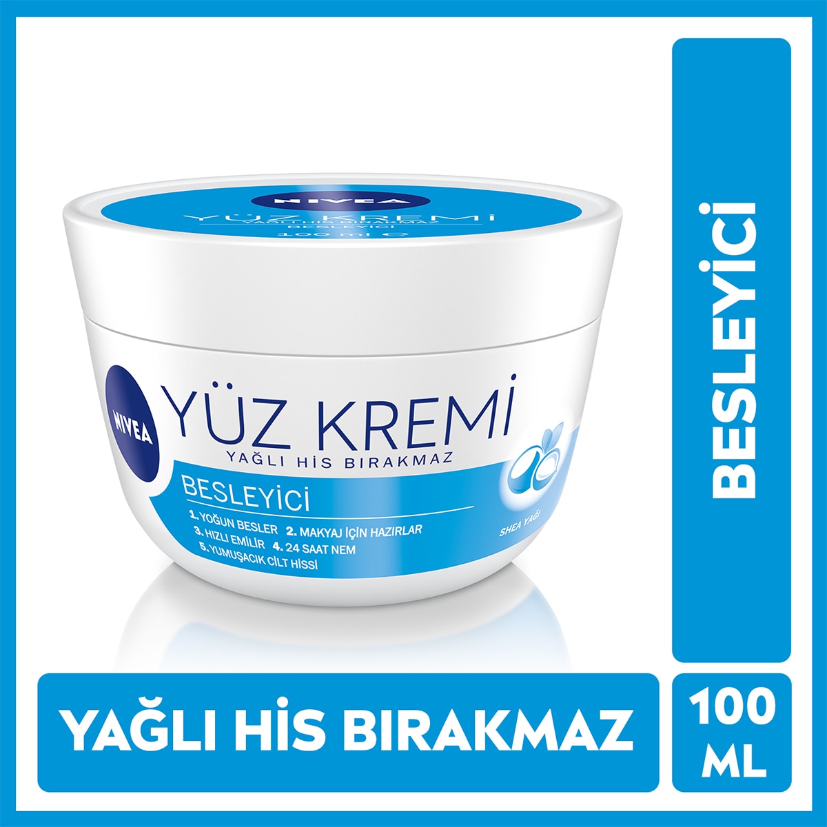  NIVEA VISAGE NIVEA VISAGE Nivea Besleyici Yüz Kremi 100 ml 24 Saat Nemlendirici  1 of 6 