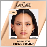 L'Oreal Paris True Match Aydınlatan Serum Kapatıcı 4D Light Medium