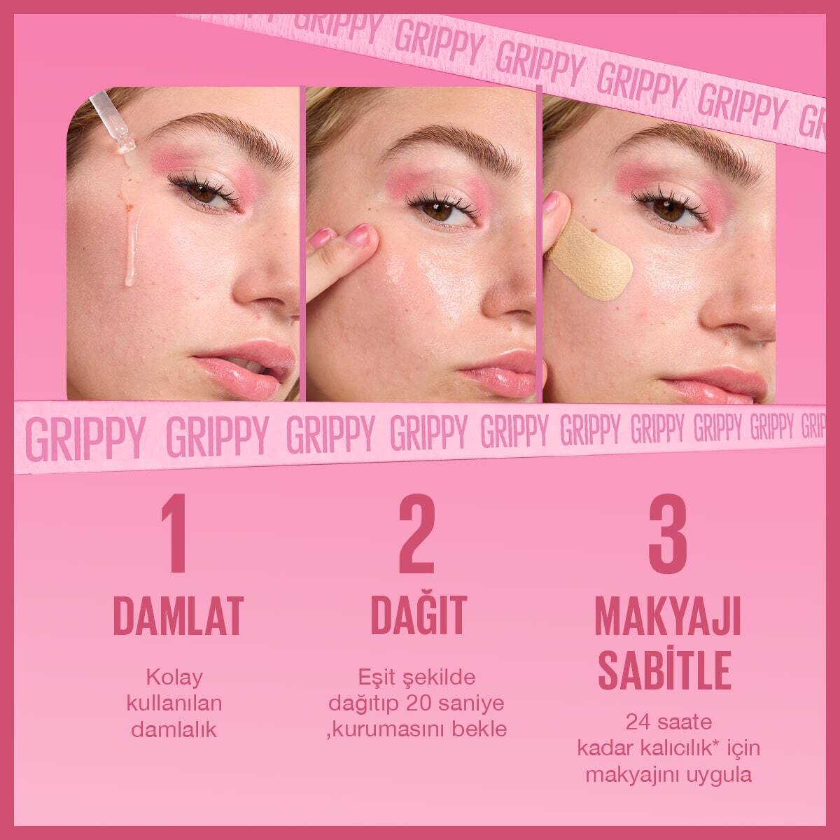 MAYBELLINE MAYBELLINE Maybelline New York Grippy Cilde Makyajı Sabitleyen Serum Makyaj Bazı 1 of 7