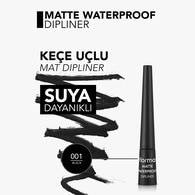 Flormar Matte Waterproof Yoğun Pigmentli Mat Dipliner No: 001